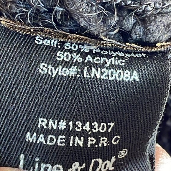 Line & Dot Black Jeanne Fringe Crew Neck Sweater - Picture 7 of 7